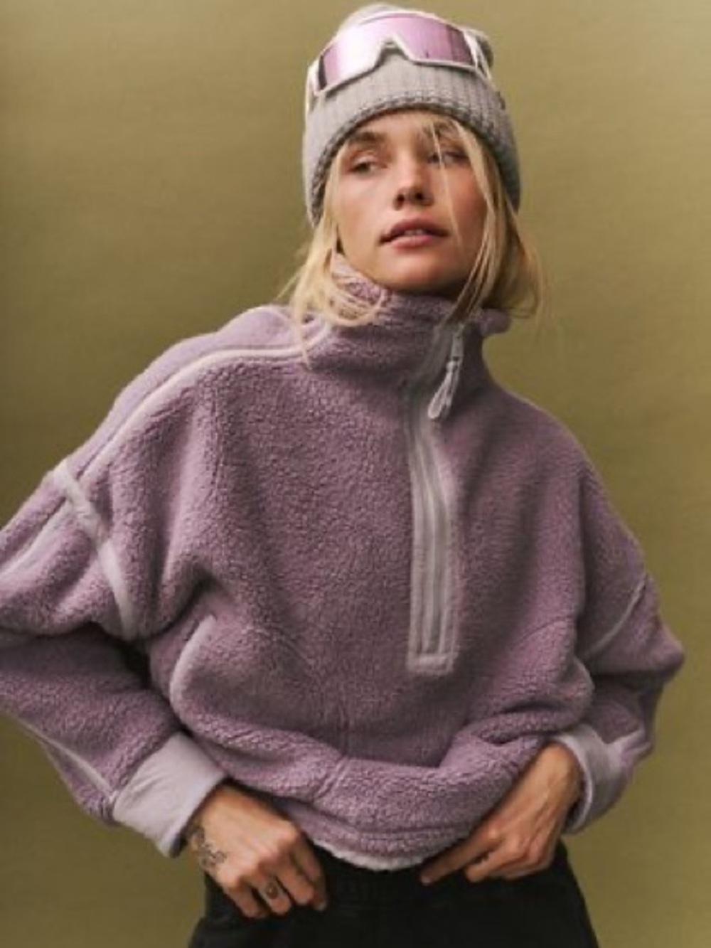 **SOLD OUT** Free People Mountain High 1/2 Zip Fleece Pullover